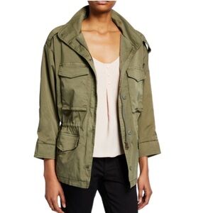 Joie Jenita Utility Jacket NWT Size Small Olive Green Fatigue